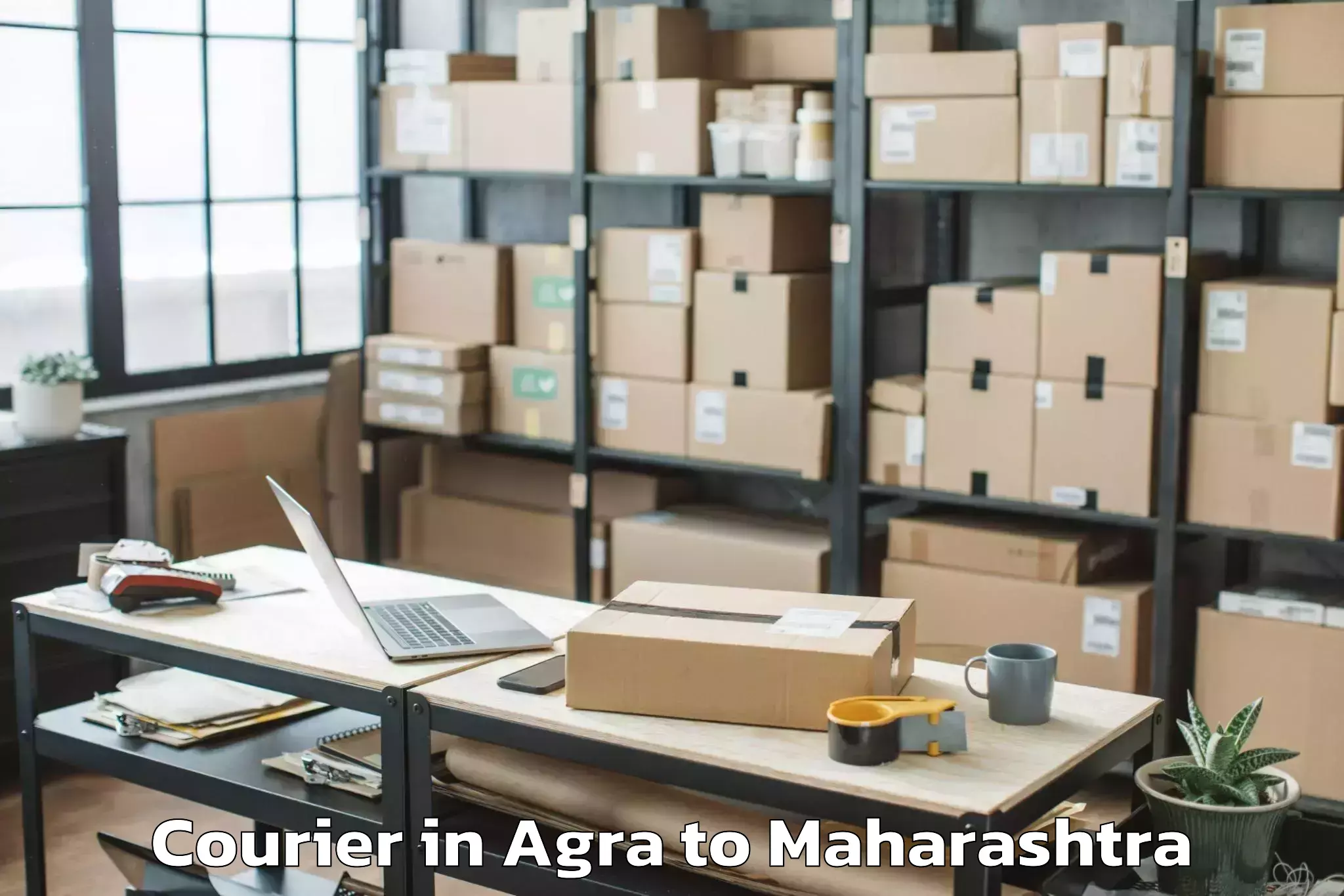 Easy Agra to Maharashtra University Of Heal Courier Booking